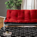 KNOX Red 8" Red/Black Futon Mattress w/ Inner Spring - California Furniture (Coachella, CA)