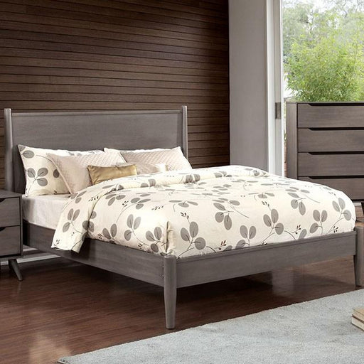 LENNART I Gray & Oak Full Twin Bed - California Furniture (Coachella, CA)