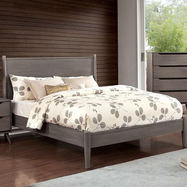 LENNART I Gray & Oak Full Twin Bed - California Furniture (Coachella, CA)
