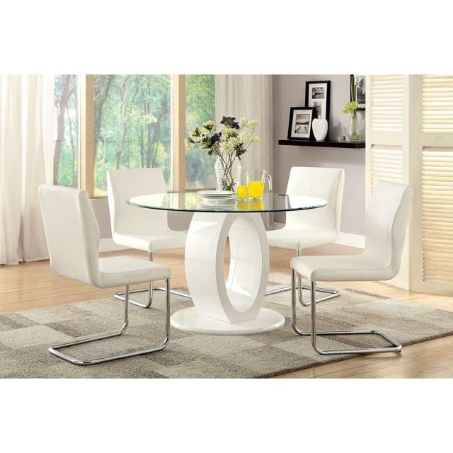 LODIA I White Side Chair - California Furniture (Coachella, CA)