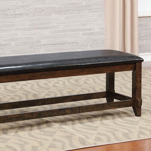 MEAGAN I Brown Cherry/Espresso Bench - California Furniture (Coachella, CA)