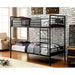OLGA Antique Black Metal Twin/Twin Bunk Bed - California Furniture (Coachella, CA)