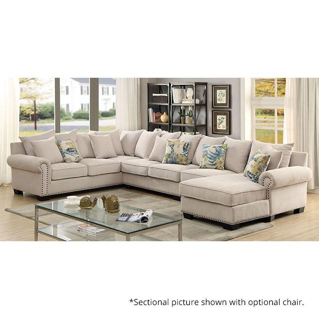 SKYLER Beige Sectional - California Furniture (Coachella, CA)