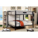 CLAREN Black Queen/Queen Bunk Bed - California Furniture (Coachella, CA)