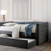 Susanna Gray Daybed w/ Trundle, Gray - California Furniture (Coachella, CA)