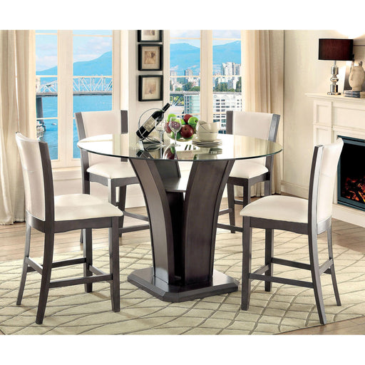 MANHATTAN III Gray Round Counter Ht. Table - California Furniture (Coachella, CA)