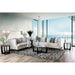 Tegan Beige/Light Blue Love Seat - California Furniture (Coachella, CA)