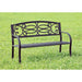 POTTER Black Patio Steel Bench - California Furniture (Coachella, CA)