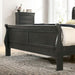 Louis Philippe E.King Bed Black, Cherry, & Gray - California Furniture (Coachella, CA)
