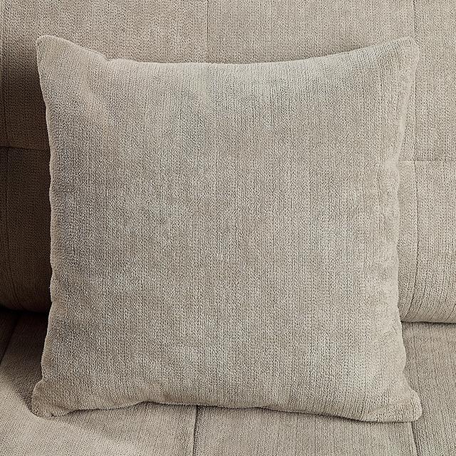 LYNDA Sofa w/ Pillows, Light Gray - California Furniture (Coachella, CA)