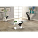 SLOANE White/Dark Gray/Chrome End Table - California Furniture (Coachella, CA)