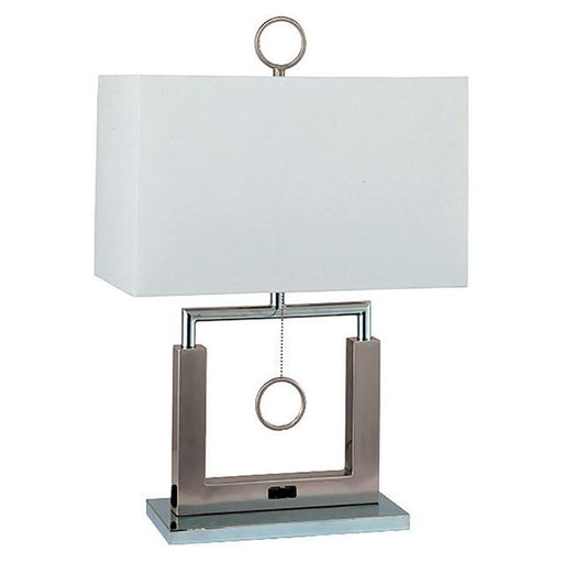 Jessica Brushed Steel 17"H Steel Table Lamp - California Furniture (Coachella, CA)