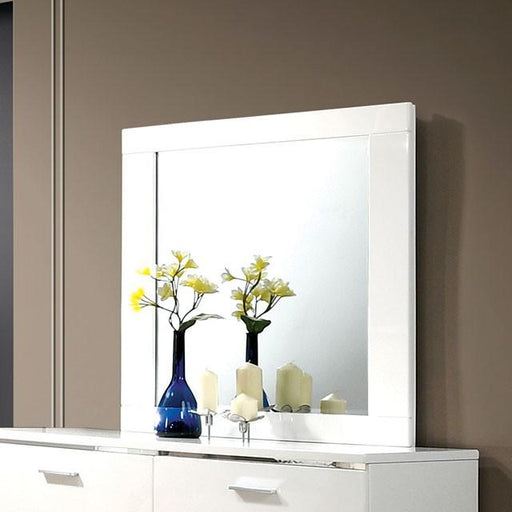 Malte White Mirror - California Furniture (Coachella, CA)