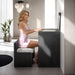 Ashbourne Bedside Vanity Set with Stool Contemporary - California Furniture (Coachella, CA)