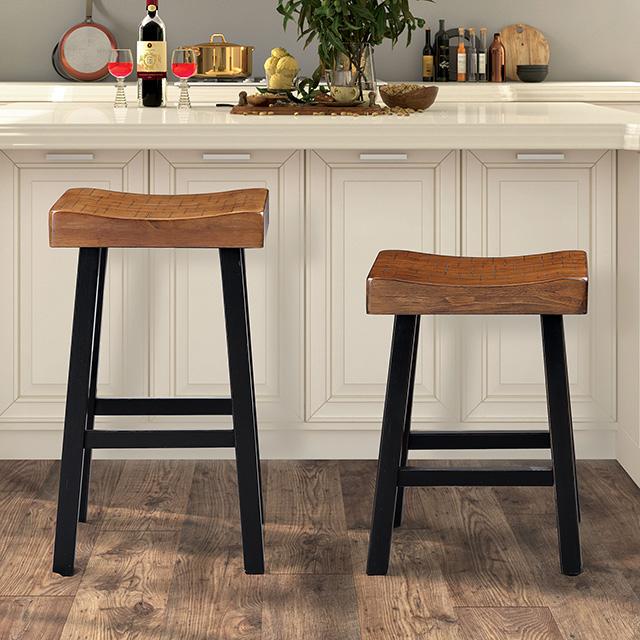 Biasca 29" Stool (2/CTN) White, Brown, & Black - California Furniture (Coachella, CA)