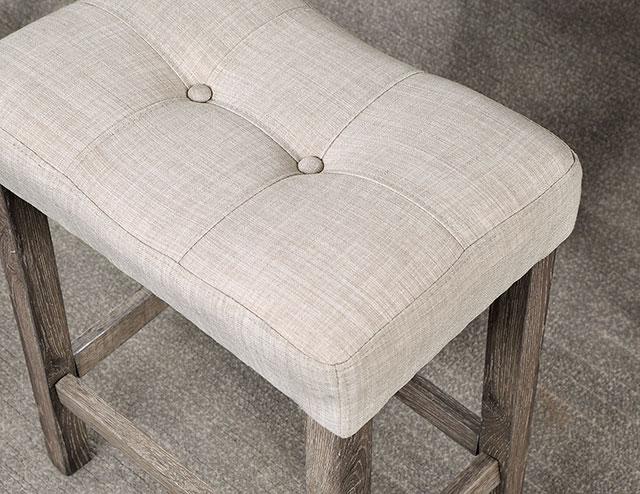 TORREON 5 Pc. Counter Ht. Table Set, Light Gray/Beige - California Furniture (Coachella, CA)