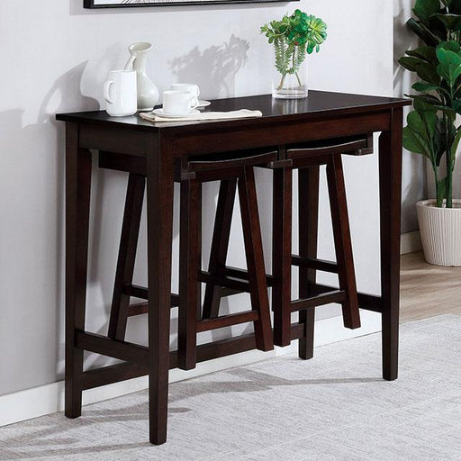 Elinor Bar Table Set Cherry & Green - California Furniture (Coachella, CA)