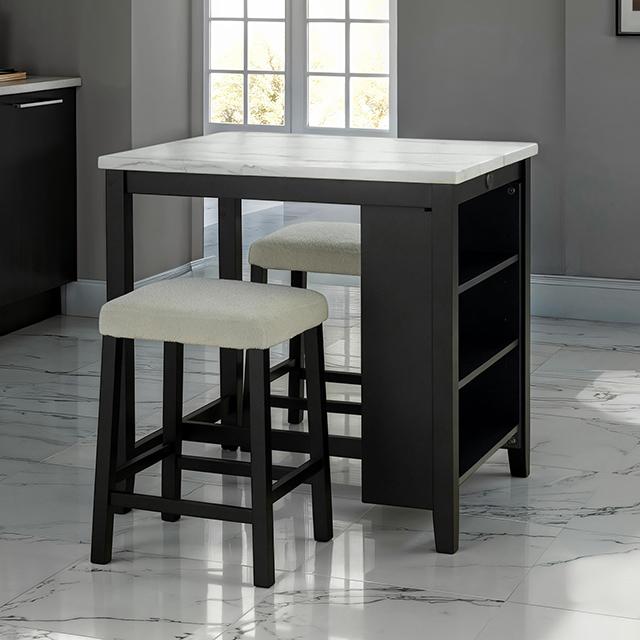 Chalcedony 3 Pc. Dining Table Set - California Furniture (Coachella, CA)