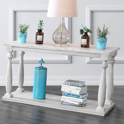 Arlington Antique White Sofa Table - California Furniture (Coachella, CA)