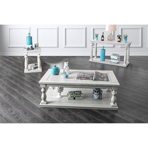 Arlington Antique White Coffee Table - California Furniture (Coachella, CA)