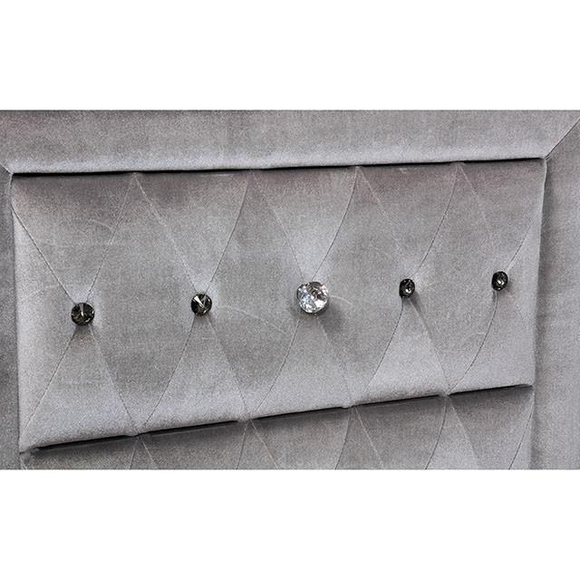 Alzir Gray Night Stand - California Furniture (Coachella, CA)