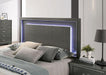 ALISON Cal.King, E.King, Full, Queen Bed, Dark Walnut - California Furniture (Coachella, CA)