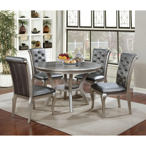 Amina Champagne Round Table - California Furniture (Coachella, CA)