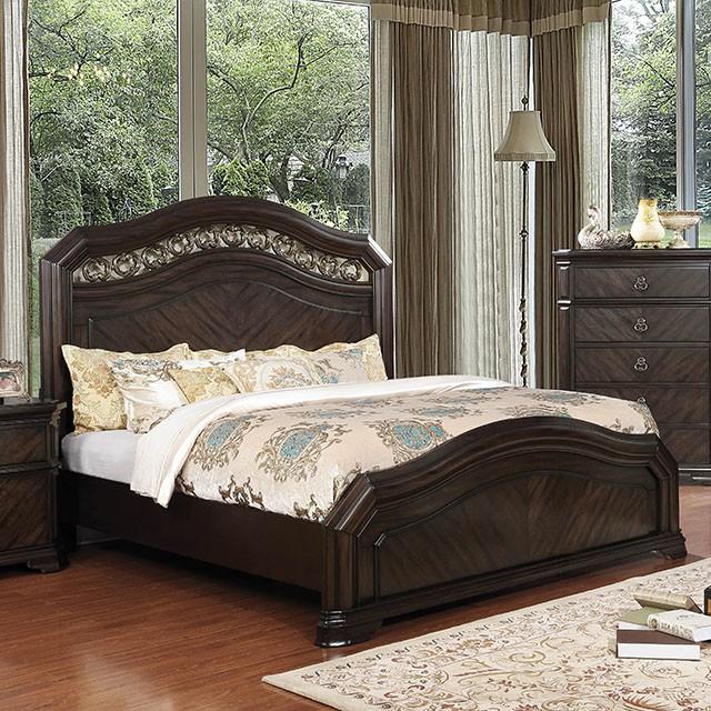 Calliope Bed Walnut & Oak - California Furniture (Coachella, CA)