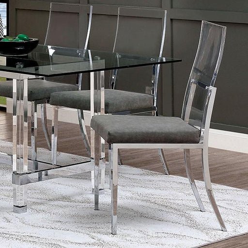 Casper Chrome Side Chair (2/CTN) - California Furniture (Coachella, CA)