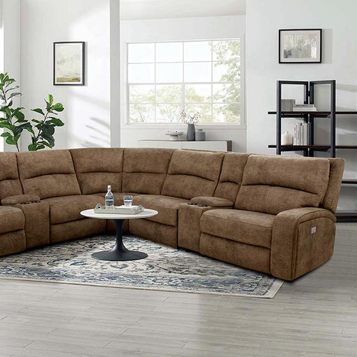 APOSTOLOS Power Sectional, Brown - California Furniture (Coachella, CA)