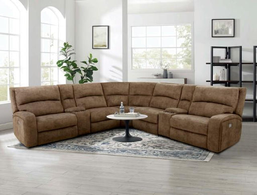 APOSTOLOS Power Sectional, Brown - California Furniture (Coachella, CA)