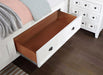 CASTILE Cal.King, E.King, Full, Queen, & Twin Bed, White, Pink, & Grey - California Furniture (Coachella, CA)