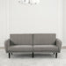 Aristide Futon Sofa Grey & Brown - California Furniture (Coachella, CA)