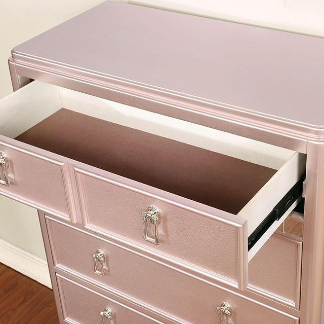 Ariston Rose Gold Chest - California Furniture (Coachella, CA)