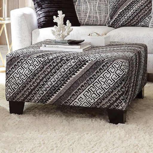 EIMEAR Ottoman, Off-white/Black - California Furniture (Coachella, CA)