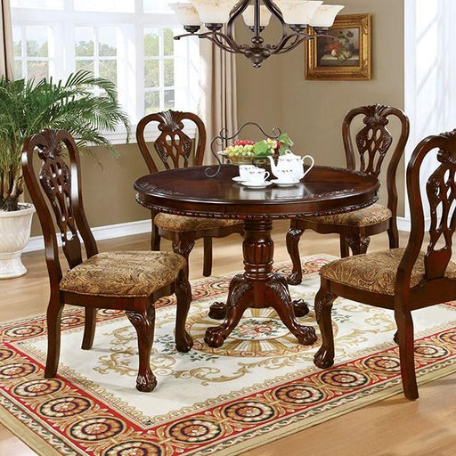 Elana Brown Cherry Round Dining Table - California Furniture (Coachella, CA)