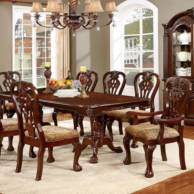 ELANA Brown Cherry Dining Table w/ 18" Butterfly Leaf - California Furniture (Coachella, CA)