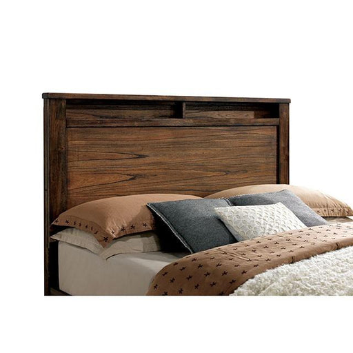 ELKTON Oak Cal.King, E.King, & Queen Bed - California Furniture (Coachella, CA)