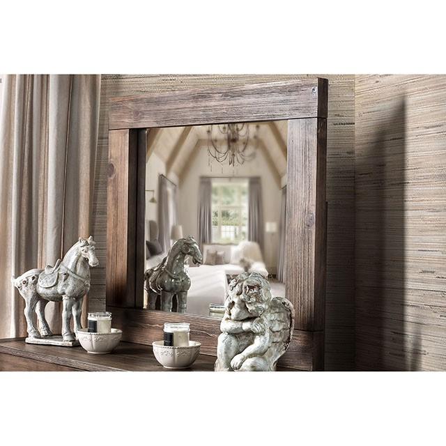 AVEIRO Rustic Natural Tone Mirror - California Furniture (Coachella, CA)