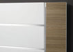 ERLANGEN Cal.King & E.King Bed, White/Natural - California Furniture (Coachella, CA)
