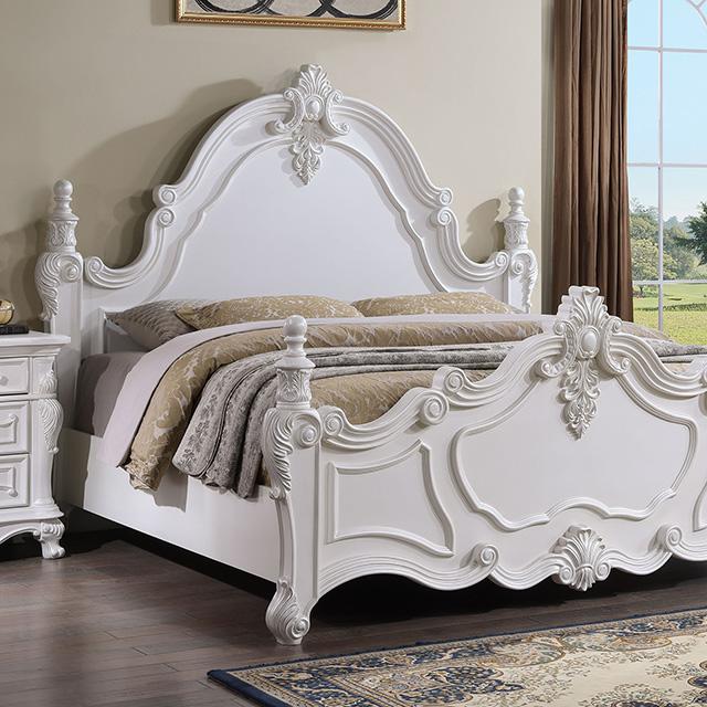 Francione Bed Chrome & Cherry - California Furniture (Coachella, CA)