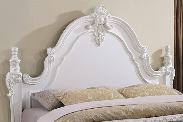Francione Bed Chrome & Cherry - California Furniture (Coachella, CA)