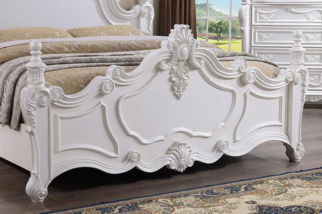 Francione Bed Chrome & Cherry - California Furniture (Coachella, CA)