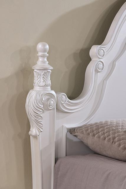 Francione Bed Chrome & Cherry - California Furniture (Coachella, CA)