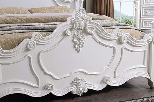 Francione Bed Chrome & Cherry - California Furniture (Coachella, CA)