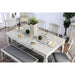 Georgia Antique White/Gray Bench - California Furniture (Coachella, CA)
