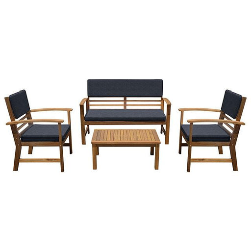 Hana 4 Pc. Patio Set Blue - California Furniture (Coachella, CA)