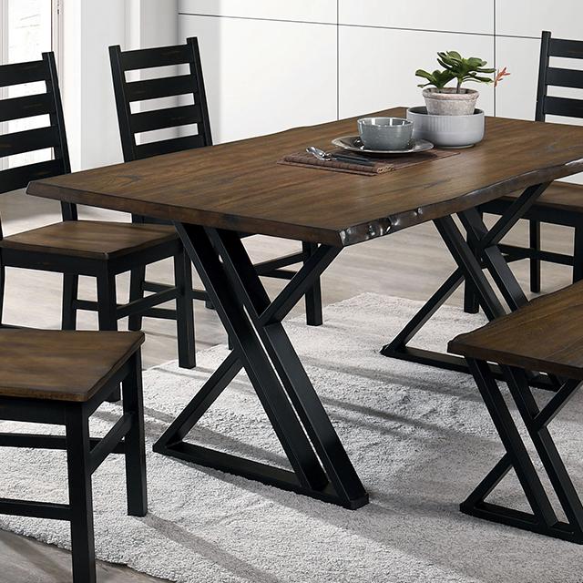 Barbary Dining Table Set with Bench - California Furniture (Coachella, CA)