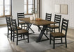 Barbary Dining Table Set with Bench - California Furniture (Coachella, CA)