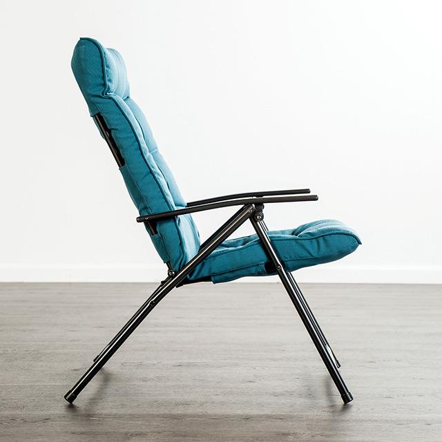 Bastia 3 Pc. Conversation Set Teal & Beige - California Furniture (Coachella, CA)